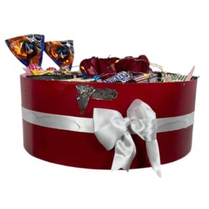 Arreglo Floral de Rosas con Ferrero, Luz | Dulce Resplandor