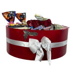 Arreglo Floral de Rosas con Ferrero, Mariposas | Caja de los Caprichos