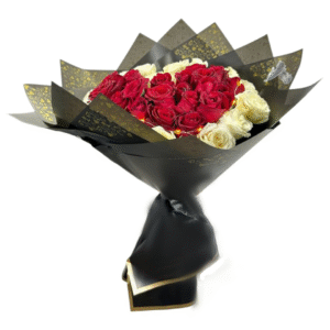 Arreglo Floral de Rosas con Luz | Corazón Luminoso