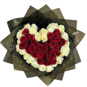 Arreglo Floral de Rosas | Corazón Clásico