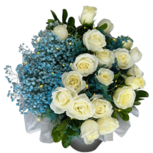 Arreglo Floral de Rosas con Luz | Noche Estrellada