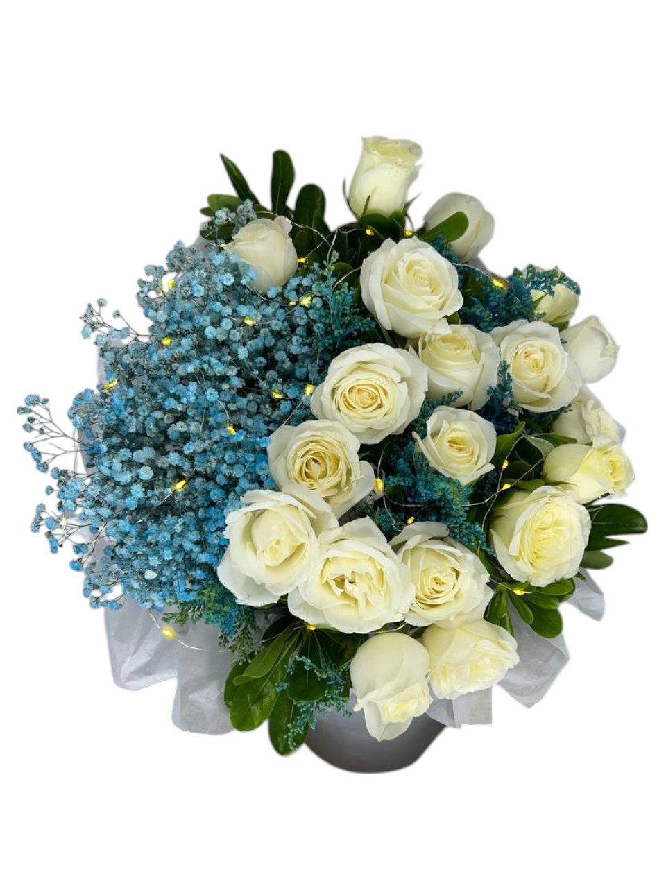 Arreglo Floral de Rosas con Luz | Noche Estrellada 1 Arreglo Floral de Rosas con Luz | Noche Estrellada