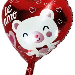 GLOBO ROJO DE CORAZÓN TE AMO
