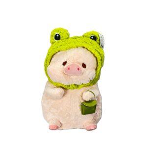 PELUCHE CERDITO CON GORRO DE RANA