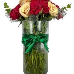 Arreglo Floral de Rosas | Dúo Clásico