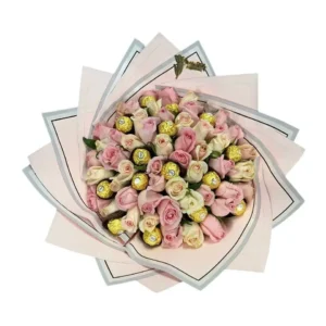 Ramo de Flores con Ferrero | Ternura y Chocolate